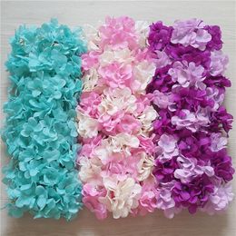 Decorative Flowers 48 23cm Hydrangea Flower Row Wedding Wall And Silk Artificial Background El Decor Supplies