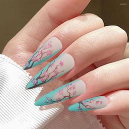 False Nails Faux Attractive Full Cover Long Fake Manicure Tips Non-Irritating Remove Easily For Nail Salon