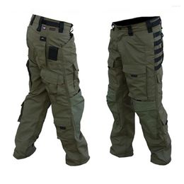 Men's Pants 2023 Cargo Tactical Casual Outdoor Jogger Men's Military Multi Pocket Training Trousers Wear-resistant Overalls
