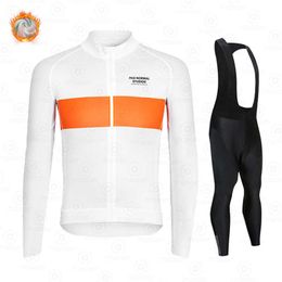 Sets Bicycle Warm Winter Thermal Fleece Cycling Clothes PNS Men's Jersey Suits Outdoor Riding Bike MTB Clothing Bib Pants Set Z230130