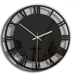 Wall Clocks Minimalist Acrylic Clock Fashion Living Room Decoration Transparent Sticker Hanging Bedroom Home Decor