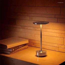 Table Lamps All Aluminium Rechargeable Touch Bed Side Nordic Led Lamp Coffee Decor Bedroom Decoration For Study Bedside Cute Desk Light