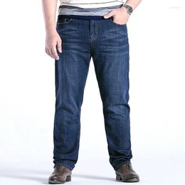 Men's Jeans Mens Spring Long Stretch Denim Slim Fit Trousers Pants Plus Size 28-40 42 44 46 48 For 130KG Men Wear