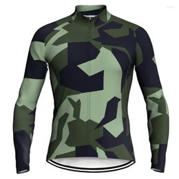 Racing Jackets Long Cycling Jersey MTB Bike Jacket Pro Race Shirt Sports Wear Road Motocross Mountain Pocket Unique Design Men Top Quick Dry