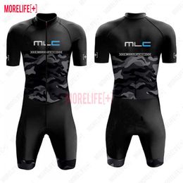 Sets MLC Macaquinho Summer Men's Triathlon Cycling Jersey Jumpsuit Short Sleeve Suit Roupa De Ciclismo Masculino Z230130