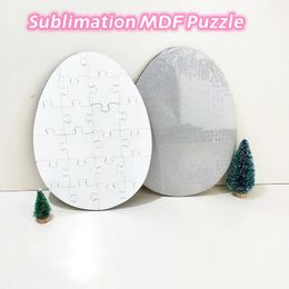 Easter gift Wooden Sublimation Egg puzzle Blank custom jigsaw MDF DIY Easter Puzzles by ocean Z11