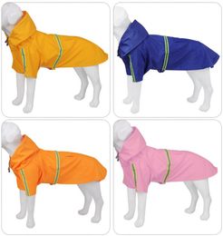 Dog Apparel Pet raincoat dog raincoat cape reflective large dog clothing dog raincoat pet supplies