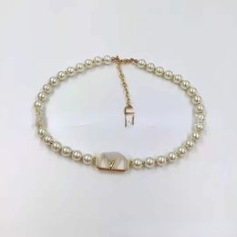 Big Brand Designer Pearl Bracelet Shaped Logo Personality Simple Fairy Style Bracelets