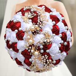 Decorative Flowers The Bride's Rhinestone Bouquet Comes In A Variety Of Colours For Wedding And Church Supplies Diamond Brooch