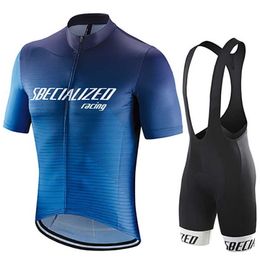 Sets Road Bike Jersey Set Men's Cycling Clothing Summer MTB Team Clothes Short Sleeve Uniform Triathlon Skinsuit Ropa De Hombre 2023 Z230130