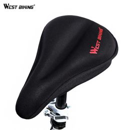 s WEST BIKING Bicycle Mountain Comfort Soft Bike Seat Cover Thickening Saddle Silica Gel Cycling Sattel 0130