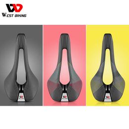 s WEST BIKING Seat Lightweight Bicycle Comfortable Cycling Saddle Cushion Shock Absorbing for Road MTB Mountain Bikes 0130