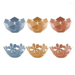 Plates Plastic Hollow Fruit Plate Colorfast Reusable Wear-resistant Material Anti-skid Snack Bowl Tableware For Kitchen