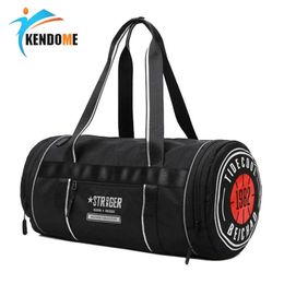 Outdoor Bags Men Sports Fitness Bag Women Gym Handbag Waterproof Yoga Training Blosa Outdoor Swimm Travel Duffle Bag with Shoe Compartment T230129