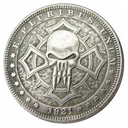 Hobo Coins USA Morgan Dollar Skull Zombie Skeleton Hand Carved Copy Coins Metal Crafts Special Gifts #0064