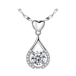 Pendant Necklaces Fashion Love Dropshaped Necklace Tenderness Like Water Zircon Highend Luxury Womens Gift Dh Drop Delivery Jewellery P Dhyaf