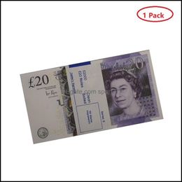 Other Festive Party Supplies Prop Money Copy Toy Euros Realistic Fake Uk Banknotes Paper Pretend Double Sided Drop Delivery Home Ga DhwpeSW3S