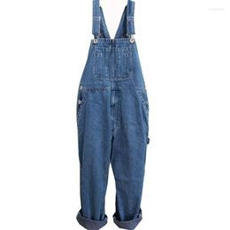 Men's Jeans Mens Denim Overalls Jumpsuit Male Large Size Huge Bib Pants Pocket Jumpsuits