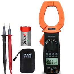 VICTOR VC6050 Digital Clamp Metre Auto Range AC DC Voltage Current 2000A Resistance Capacitance Tester Amper New.