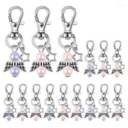 Keychains 33 Pcs Party Favors Baptism Souvenir Mini Angle With Star Pendant Keychain