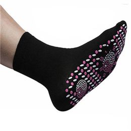 Racing Jackets 2pcs Tourmaline Magnetic Sock Self-Heating Therapy Health Care Socks Unisex Warm Relieve Leg Fatigue Regulate Blood Flow