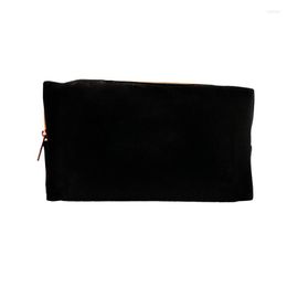 Storage Bags Black Cosmetic Bag Fashion Desk Organiser