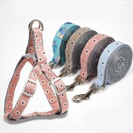 Dog Collars Pets Harness Leash Adjustable Vest For Small Puppy Dogs Cats Outdoor Walking Belts