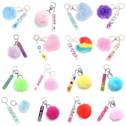 Keychains Debit Grabber Contactless Acrylic Material Card Puller Heart Plush Keychain Clip For Long Nails