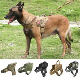 Dog Apparel Tactical Clothing Nylon Waterproof Pet Supplies Chest Strap Vest Leash Two-Piece Set