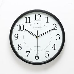 Wall Clocks Est 12 Inches Modern Simple Design Fashion High Quality Metal Frame Round Big Decorative Silent Clock