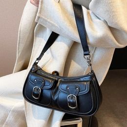 Evening Bags Fashion Women Bag Brand Design Single Shoulder Armpit Bagute For Simple Vintage Handbag Ladys Hobos