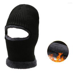 Berets Winter Warm Fleece Beanies Hats For Women Skull Bandana Neck Warmer Balaclava Face Warmming Bonnet Cap Men's Hat Gorras Hombre