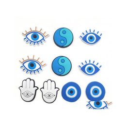 Shoe Parts Accessories Wholesale Blue Eye Croc Charms Cartoon With Buckle Clog Pins For Teens Girls Boys Adt Drop Delivery Shoes Dh2Nu