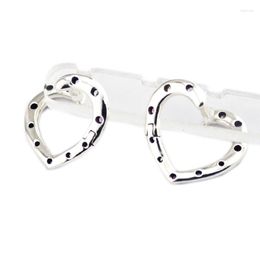 Hoop Earrings Bright Hearts Friends Real Sterling Silver Jewellery For Women