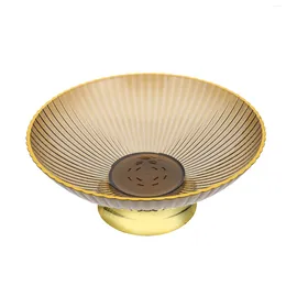 Plates Bowl Fruit Footed Round Serving Dish Plate Snack Tray Holder Candy Bowls Basket Drainingkitchen Dessert Ceramic