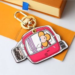 Keychains Keychains Lanyards Designers keychains with box luxurys keychain leather cartoon hot air balloon fashion casual style key chain te