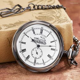 Pocket Watches Unique Mechanical Watch Men Women Special Design Fob Chain Necklace Pendants Hand Wind Steampunk Vintage Clock