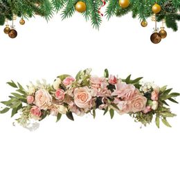 Decorative Flowers Flower Swag Floral Garland For Wedding Rose Runner Arch Table Centrepieces Door Wall Decor