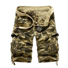 Men's Shorts Camouflage Loose Cargo Men Summer Military Camo Short Pants Homme US size 230130