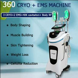 Clinic use EMSLIM CRYO 2 in 1 slimming machine HI-EMT Muscle Sculpting Muscle Trainer 40K RF cryolipolysis fat freeze body shaping weight loss beauty salon equipment