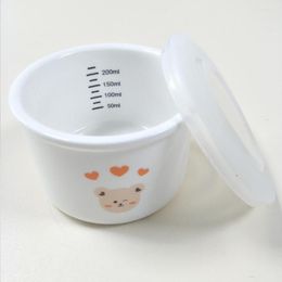 Bowls Baby Bowl Porcelain Toddler With Inside Scale Microwaved Fancy Daily Use Infant Round Rice