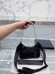 Women Shoulder Bag Brand Designer Bag fashion Crossbody Bag Zipper Design purse hobo Chain Nylon luxury handbag coin purse