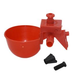 Other Bird Supplies 50 Sets Red Quail Waterer Animal Feeders Automatic Coop Feed Poultry Chicken Fowl Drinker Water Drinking Cups 230130