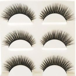 False Eyelashes Makeup Lashes Handmade Thick Long Eye Black 3D Natural Fake Trays D Curl