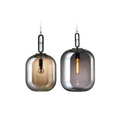 Pendant Lamps Nordic Glass Lamp Winter Melon Hanging Modern Led Light Fixtures Home Decor For Living Room Bedroom Loft LuminariasPendant