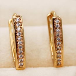 Hoop Earrings RLOPAY Statement Cute For Women Gold Colour Round Luxury Jewellery Wedding Anniversary Gift Acessories