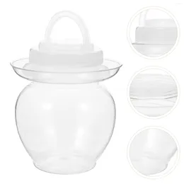 Storage Bottles Jar Crock Pickle Fermentation Kimchi Fermenting Jars Vitroleros Para Aguas Pot Sauerkraut Pickling Container Tank