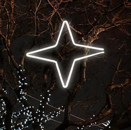 Strings Christmas Lights Warm LED Star Light Waterproof Four Corner String Holiday Bedroom Party Indoor Birthday Wedding