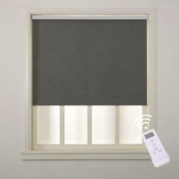 Curtain White Coated Blind Cordless Electric Curtains