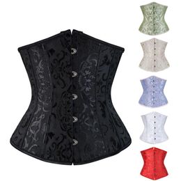 Waist Support Sexy Women Lace Up Corset Bustier Top Boned Trainer Body Shaping And Slimming Clothing Plus Size Underwear #G2